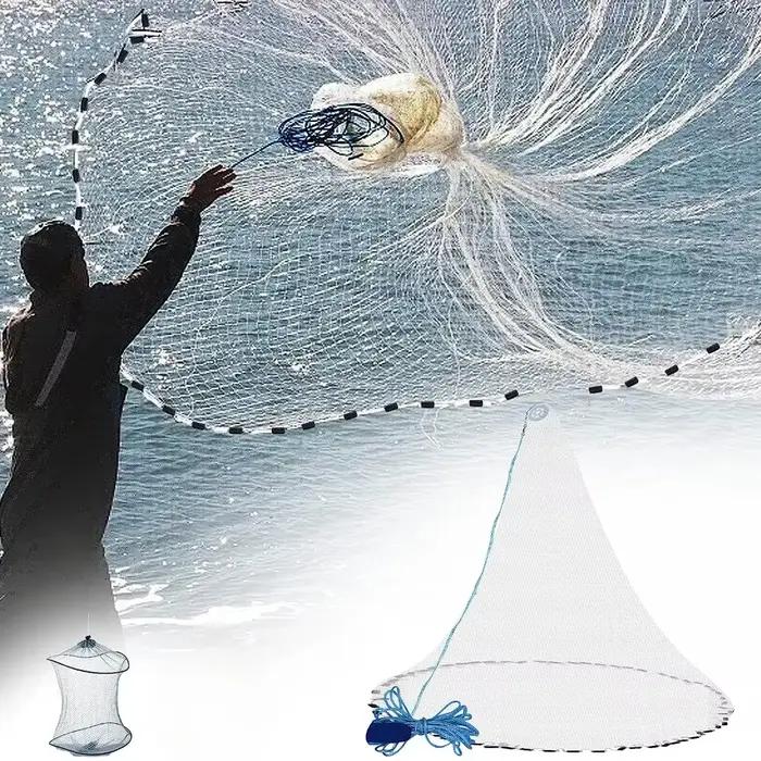 Filet à appâts premium pour la pêche au lancer en eau salée, petite maille