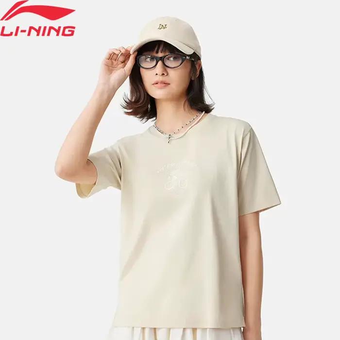 T-shirt sport pêche femme Li-Ning AT DRY FREEZE - Coton technique respirant coupe ample