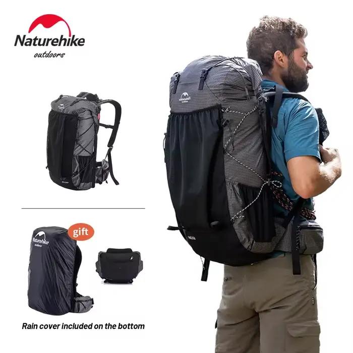 Sac à dos 40l Naturehike pour pêche trekking et randonnée avec housse de protection intégrée