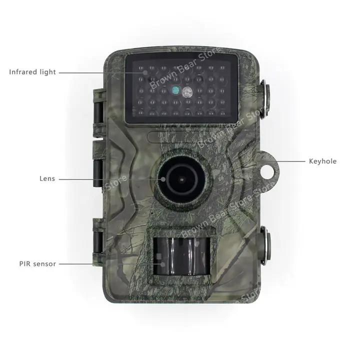 Caméra de chasse AL-113 1080P 38 LED IR déclenchement 0.7s étanche IP66 pour traçage animaux rapide