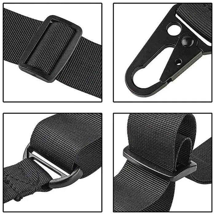 Bretelle épaule deux points pour fusil de chasse avec boucle métal ajustable aventure pêche outdoor