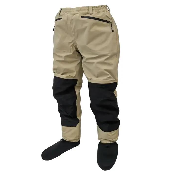 Waders pêche à la mouche ELUANSHI taille hanche plats pieds chaussettes durables hauts pour rivière