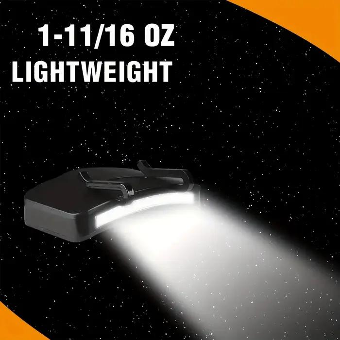 Lampe LED HOMEFISH à clipser sur casquette super lumineuse pour pêche camping chasse extérieur