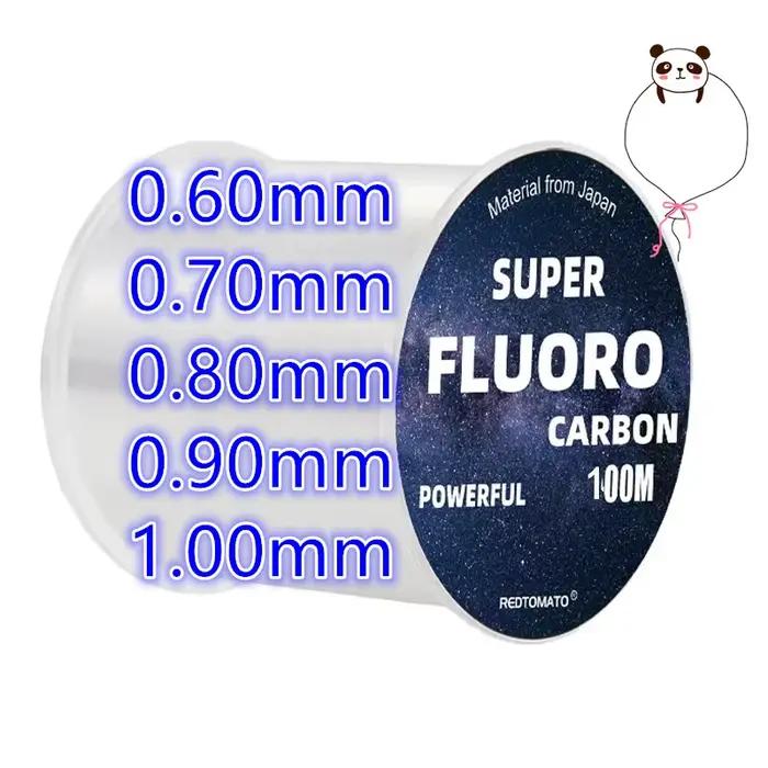 Ligne fluorocarbone 100M 0.12-1.0mm 3-100LB japonaise - bas de ligne fibre carbone coulante