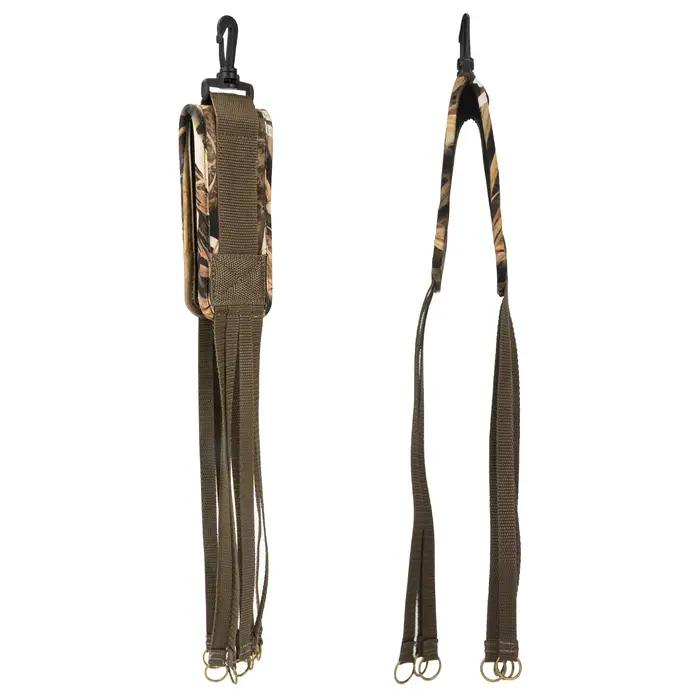 Porte-gibier GUGULUZA 8 anneaux bretelles cou - Accessoire chasse extérieur transport canards flottant