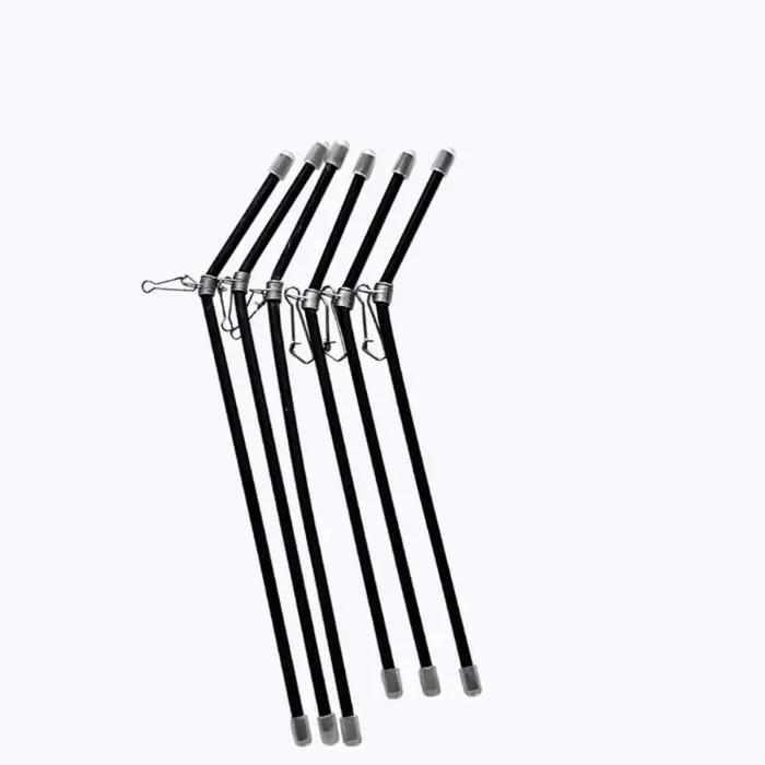 5 connecteurs anti-emmêlement pour feeder - Supports pipe balance pêche 22cm noir équipement montage