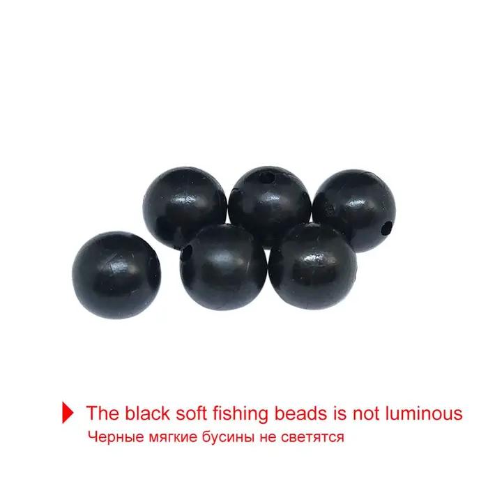100 perles souples lumineuses pour montages - Stoppers 3-12mm pour hair rig et accessoires de pêche