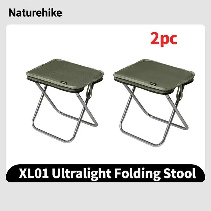 Chaise camping Naturehike 2024 ultra-légère aluminium - siège pêche pliant haute capacité plage