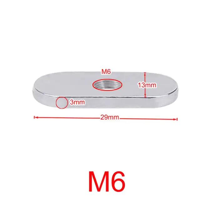 2 écrous coulissants inox pour rails de kayak - Fixation M5/M6 pour supports de cannes et accessoires de pêche