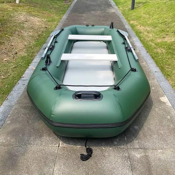 Bateau à rames gonflable PVC 3m pour famille - Kayak pêche et sports nautiques avec accessoires inclus