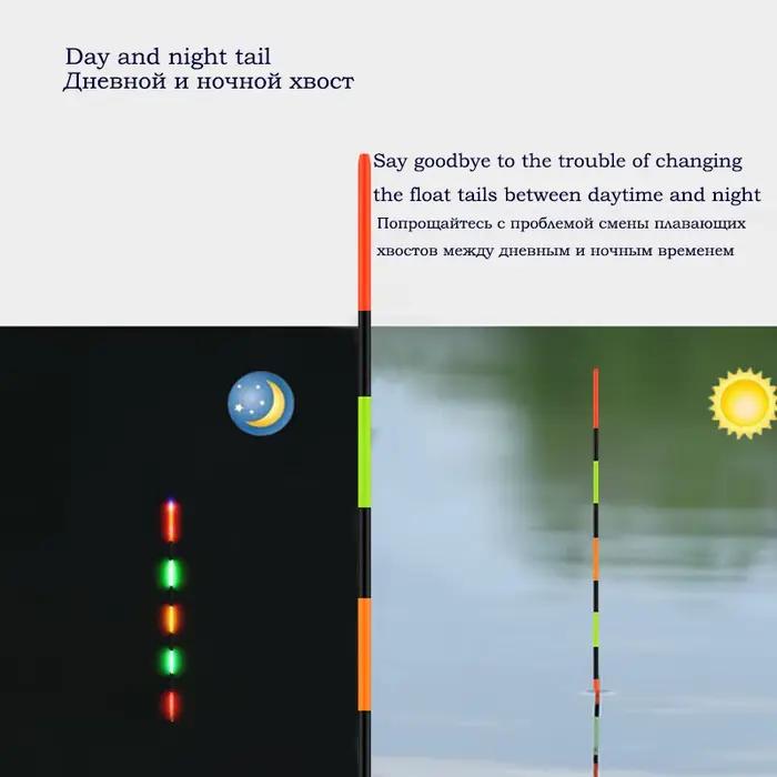 3 flotteurs souples intelligents lumineux 5.2mm - Interface électrique sans batterie pour pêche sensible