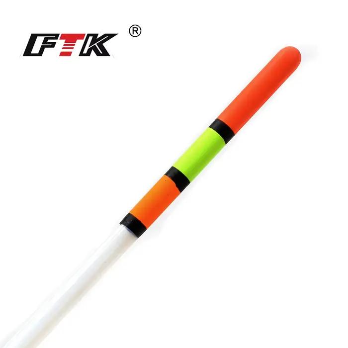 Flotteurs pêche carpe plastique transparent FTK 10 pièces lot mixte tailles 1.5g à 3.0g pour pêche au coup