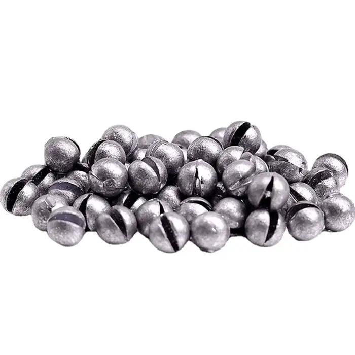 Set de plombs de pêche à mors ouvert - Accessoires de pêche avec clips et plombs ronds