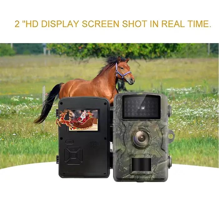 Caméra trail de chasse 1080P avec vision IR nocturne et détection de mouvement pour reconnaissance animalière