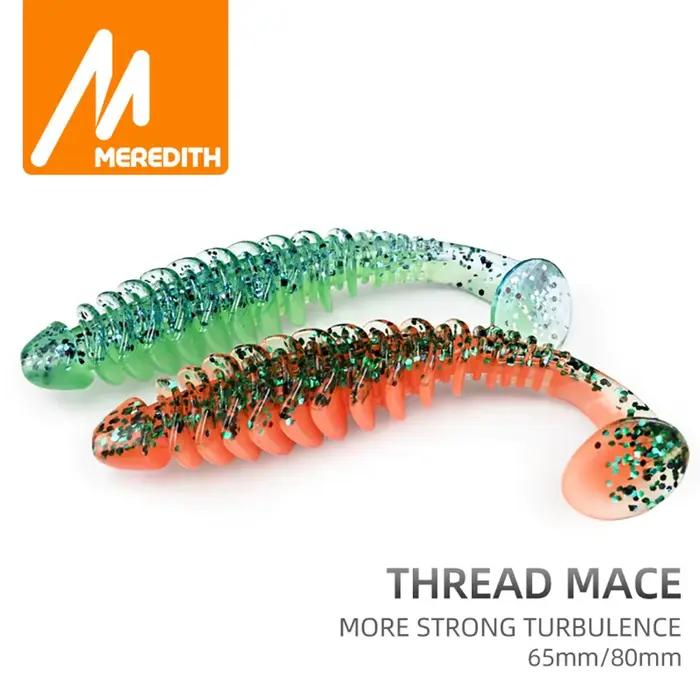 Leurres souples MEREDITH 65-80mm pour pêche à la carpe - Appâts silicone haute performance avec animation réaliste