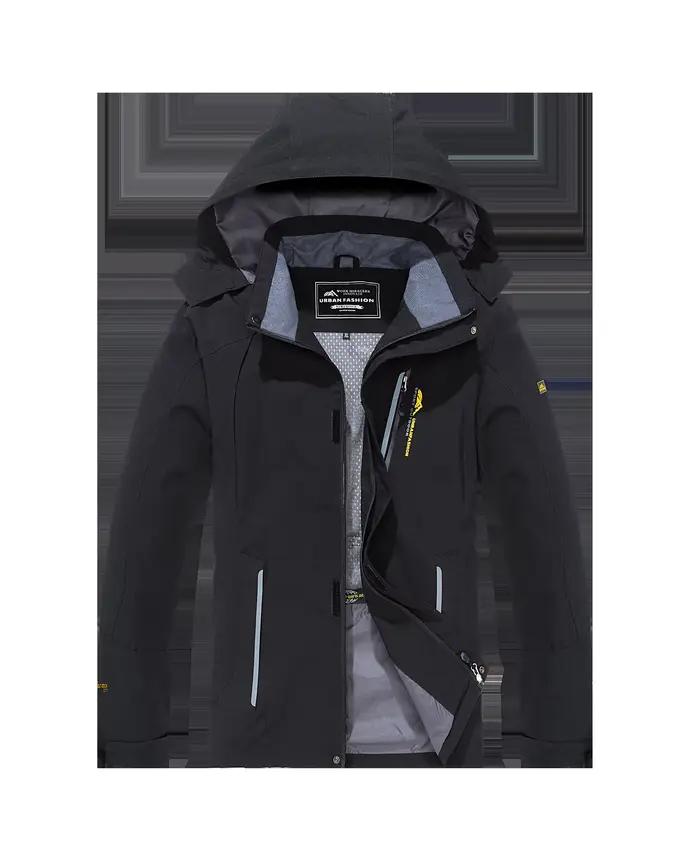 Veste de randonnée imperméable grande taille pour homme - Coupe-vent pêche chasse et trekking