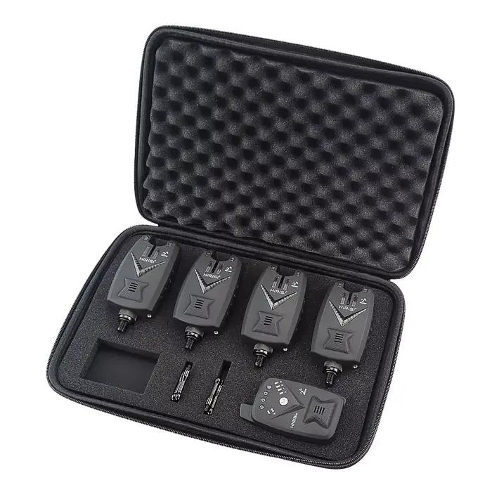 Set alarme de touche sans fil Hirisi 2 voies télécommande indicateur morsure carpe S3