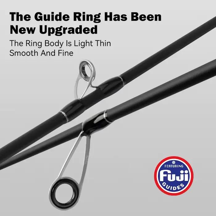 Canne travel rod ultralight carbone LEYDUN Black Creek 2 sections 1.5-1.8m spinning baitcasting