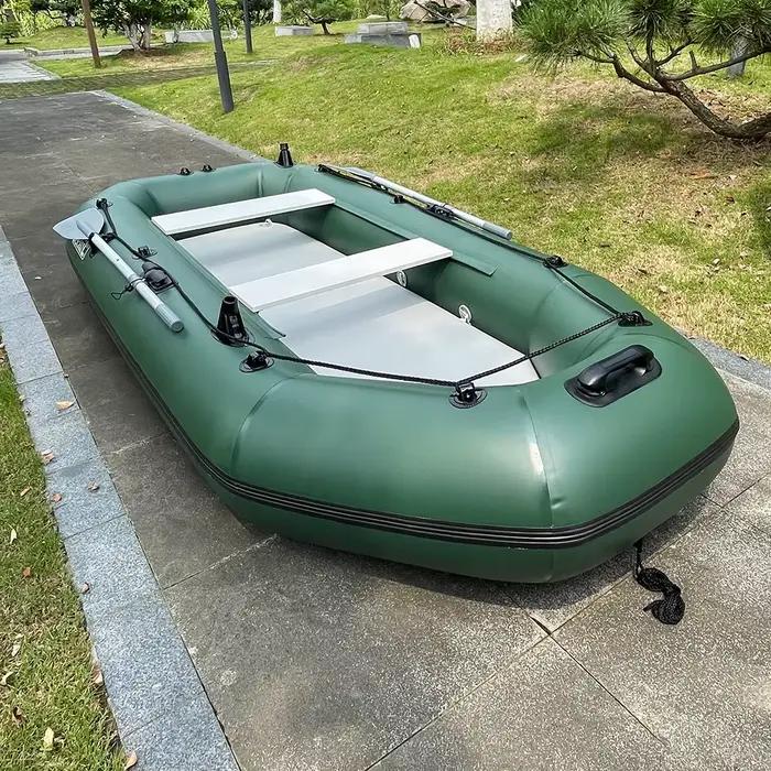 Bateau à rames gonflable PVC 3m pour famille - Kayak pêche et sports nautiques avec accessoires inclus