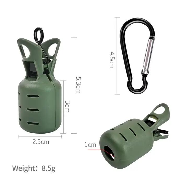 Kit protection leurre calmar 6 pièces - Capuchon appât poulpe egi avec mousqueton accessoires mer