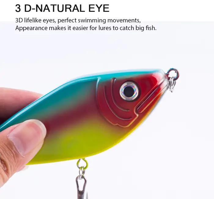 Leurre Jerkbait Hanlin Glide 75-150mm pour pêche du brochet, muskie et black bass - appât dur crankbait