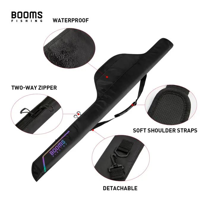 Booms Fishing PB4 housse canne à pêche pliable nylon 135-185 cm pour moulinets et cannes multiples