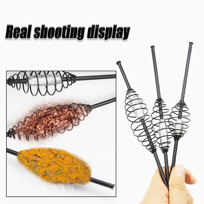 Cage à amorce lourde pour pêche de la carpe avec ressort réglable et contrepoids coulissant 15g-45g