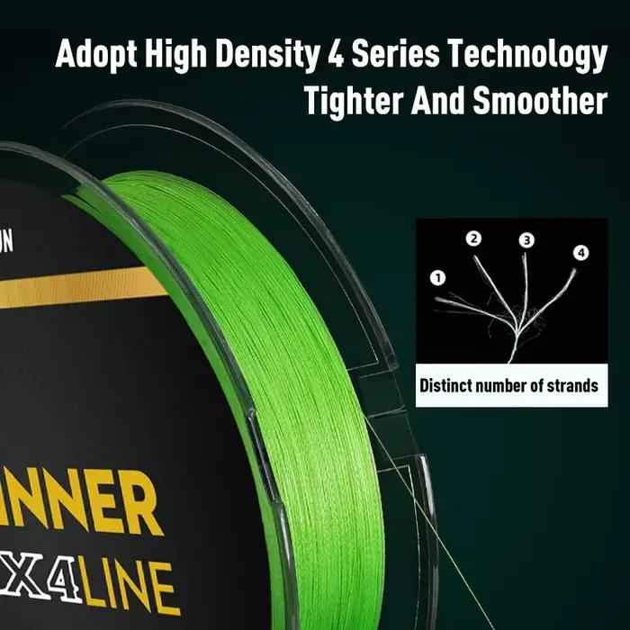 Ligne de pêche Leydun Micro Thinner 300m 4 brins PE Japon - Fil monofilament carpe et pêche à la mouche