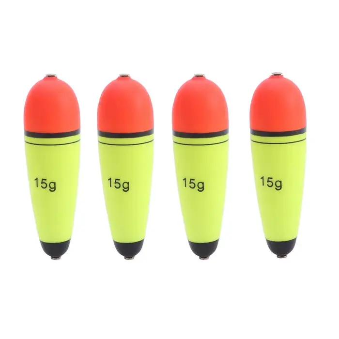 Lot de 4 flotteurs coulissants pêche en liège EVA légers, accessoires et outils pour montages esches