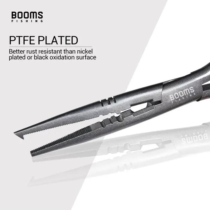 Pince F03 Booms Fishing 23cm en acier inoxydable avec bec long et coupe-fil - Outil professionnel pêcheur