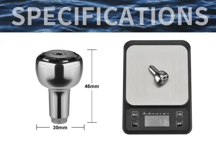 Poignée aluminium Gomexus 30mm pour moulinet Shimano Stradic Daiwa Stella réglage personnalisé