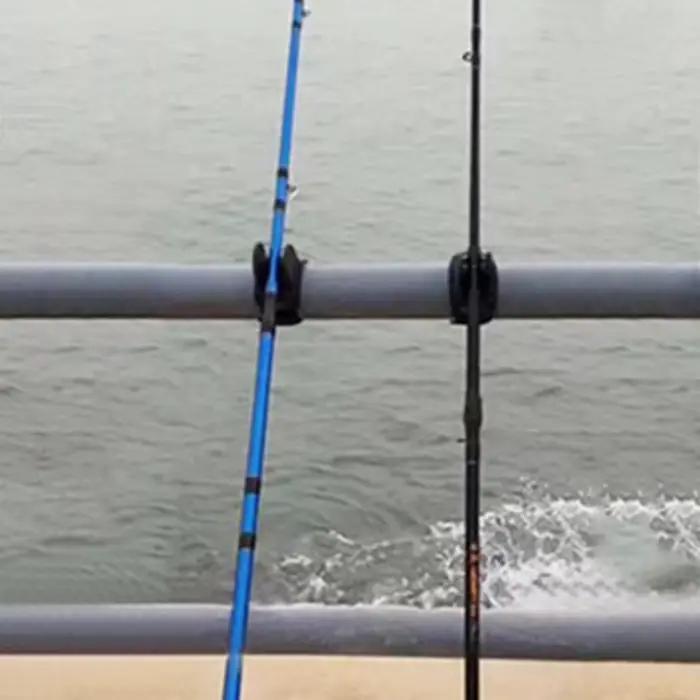 Support de canne à pêche en U portable, support triptyque avec feeder et rangement pour accessoires de pêche