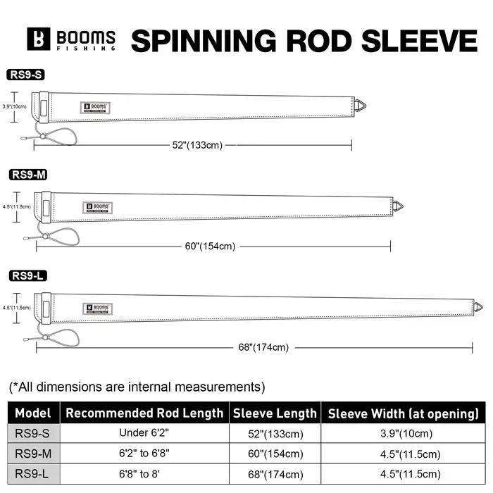 Manchon néoprène Booms Fishing pour cannes 133-174cm - Protection anti-accrochage