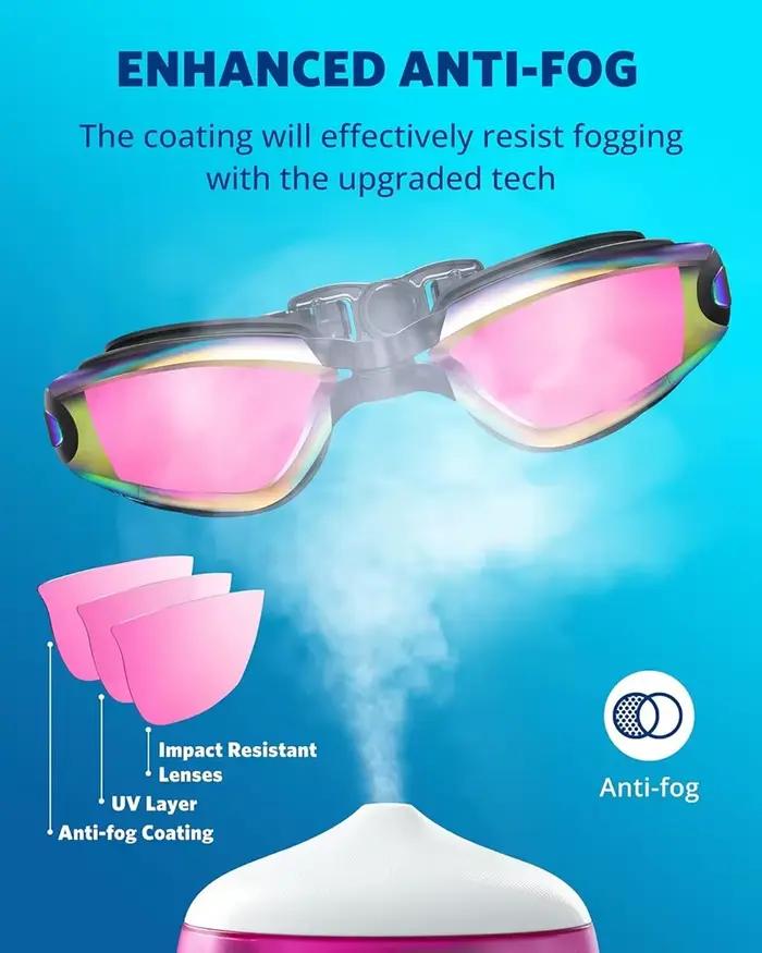 Kit complet lunettes HD anti-buée + bouchons d'oreilles + pince-nez étanches réglables