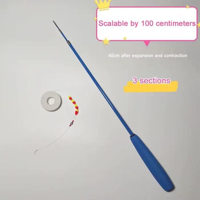 Kit complet pêche spinning canne télescopique fibre de verre avec moulinet combo pour débutants