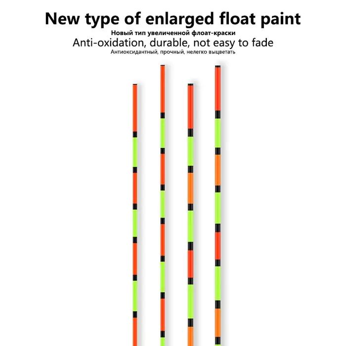 Kit DIY fibres pour queue de flotteur jour/nuit - tube et fibres 20CM pour pêche lac rivière mer