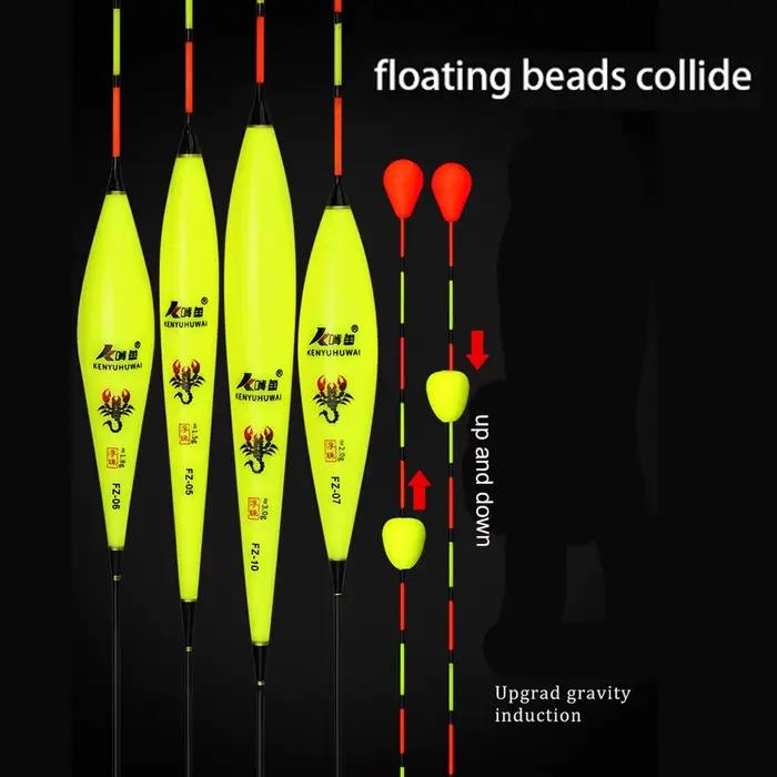 Flotteurs de pêche slip drift tube longue queue avec perle indicateur - nouveaux bouchons visibles