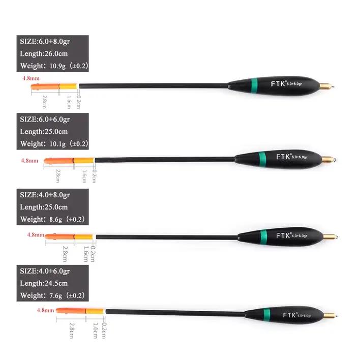 Flotteur pêche carpe Barguzinsky fir bobber cuivre 5 styles 20 à 26,5 cm pour pêche en