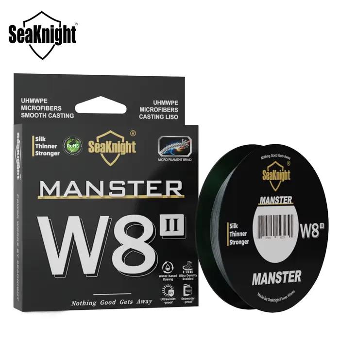 Ligne de pêche SeaKnight W8 II 500m 8 brins, tresse PE avancée résistante à l'eau de