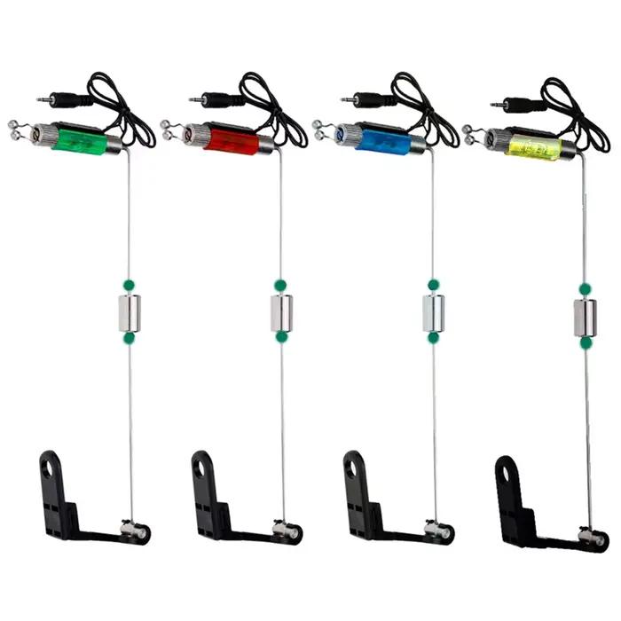 Alarme de touche lumineuse TAKEDO YD01 avec récepteur signal et support 4 couleurs pêche nocturne