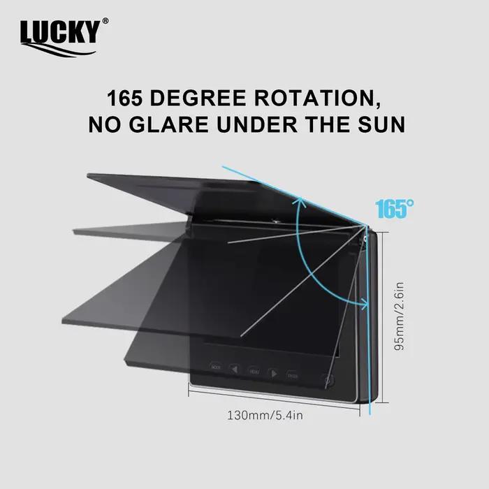 Sondeur de pêche sous-marin Lucky avec caméra vision nocturne écran LCD 4.3" pour pêche sur glace