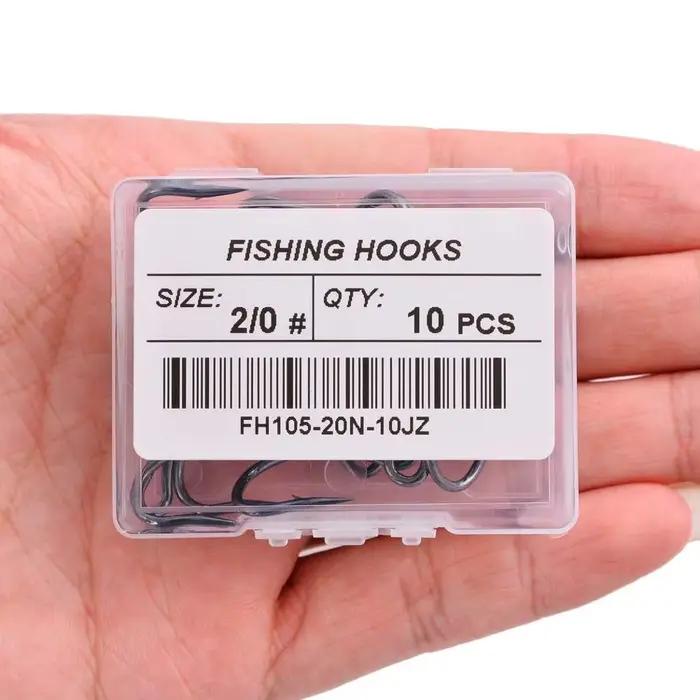 10 hameçons doubles anti-herbes pour leurres souples, appâts grenouille et jigs, pêche du black bass