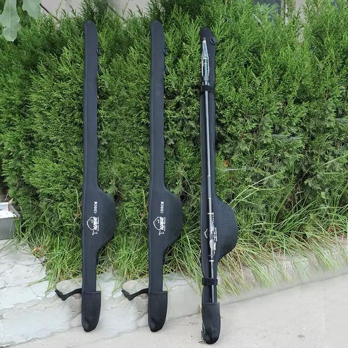 Sac de transport pour canne à pêche 115-140cm pliable en nylon - étui portable pour rock fishing