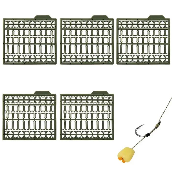 Stoppers pour cheveu de pêche à la carpe - 5 pièces avec rallonge pour esches bouillettes et appâts