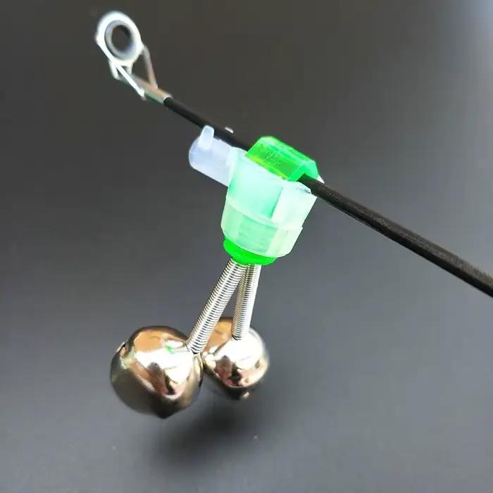 Cloches de pêche avec clip pour canne et pince de fixation alarmes de touche carpe accessoires