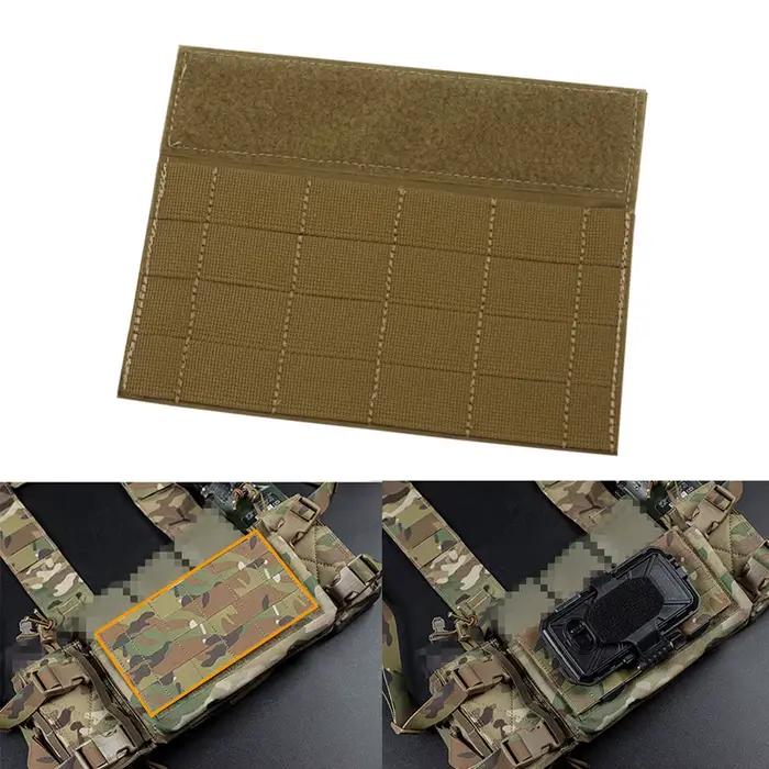 Panneau MOLLE avant gilet pêche - Système modulaire, fixation accessoires, pêche sportive chasse