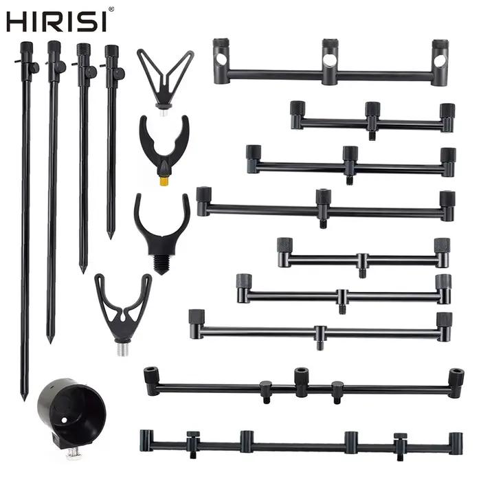 Support cannes pêche carpe Hirisi rod pod avec buzz bar - repose cannes réglable accessoire banc