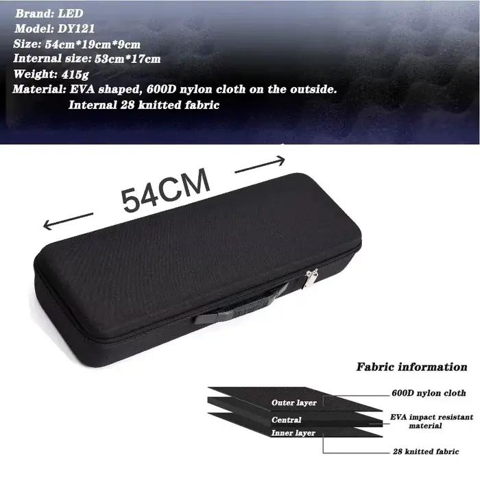 Sac pêche portable EVA anti-choc - Bag canne à pêche rembourré avec compartiment moulinet étanche