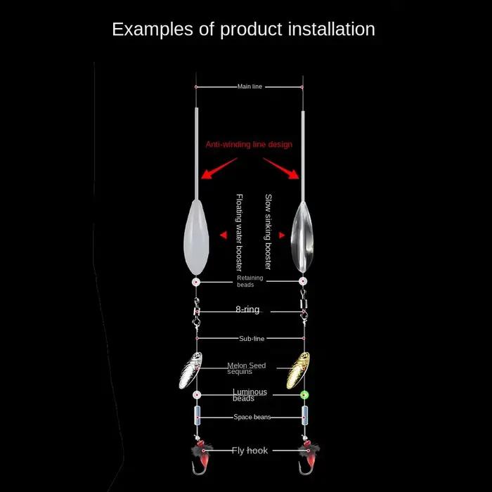 Flotteurs pêche bombarda inline surface set 6g à 50g pour carp fishing et pêche au coup