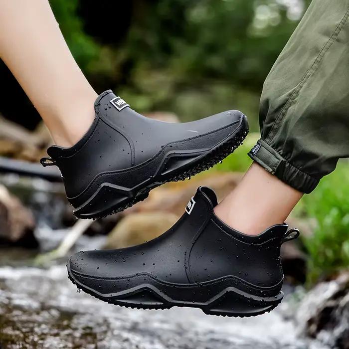 Bottes de pêche pour hommes imperméables et antidérapantes cheville printemps automne ocassions spéciales